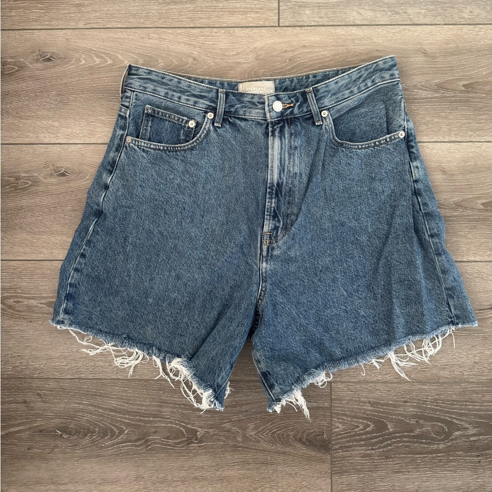 Everlane Way High Denim Cut Off Shorts Size 31